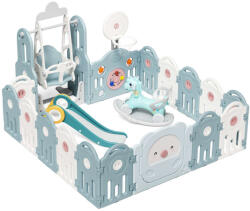 inSPORTline Műanyag játszóház tartozékokkal inSPORTline Piglino 178x184 cm kék