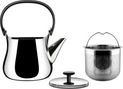Alessi NF01 Cha Rozsdamentes Acél Teáskanna - 0, 9 L, Ezüst
