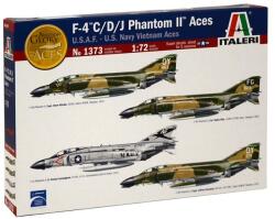 Italeri Model de ansamblu militar - Avion de luptă american cu două locuri F-4 Phantom (F-4 PHANTOM "VIETNAM ACES") (ITA1373)