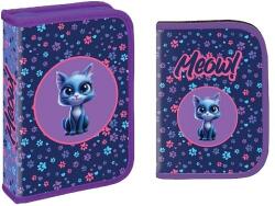 S-Cool Penar cu rechizite S. Cool - Meow, cu 1 fermoar, 32 piese (SC2902) Penar