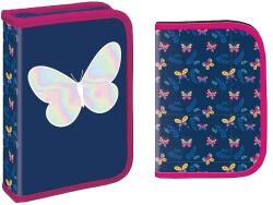 S-Cool Penar cu rechizite S. Cool - Butterfly, cu 1 fermoar, 32 piese (SC2901) Penar