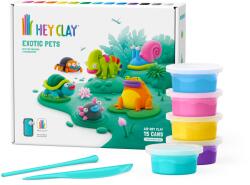 HEY CLAY Hey Clay, Exotic Pets, set creativ, 15 cutii de plastilina