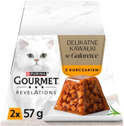  marka niezdefiniowana GOURMET Revelations Finom darabok zselében csirkével 2x57g