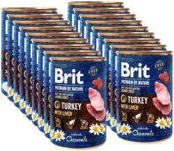 Brit Brit Premium by Nature Junior pulykahús májjal 18x400g