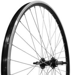 Remerx 26-os (19x559mm) MTB hátsó kerék, menetes racsnihoz, csavaros tengellyel, duplafalú felni, fekete