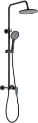 INVENA Rikia zuhany készlet fal trópusi zuhany opcióval fekete AU-24-B04 (AU24B04)