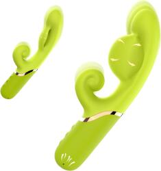 SuperLove Inflatable G-Spot Rabbit Vibrator Lime Vibrator