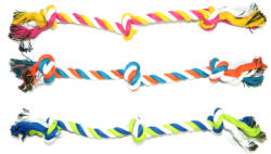  Jucarie franghie & 3 noduri mix color 45 cm - shop4pet - 11,00 RON