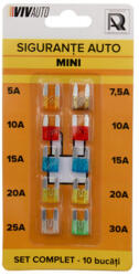 Vivauto Set 10 sigurante auto mini VIvauto, 5A-30A (VEA00002)