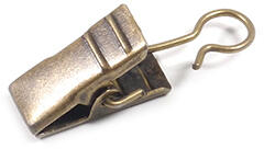 Fantasy karnis függönycsipesz - antik réz (10 db)