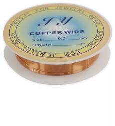  Ékszer drót 0, 3 mm - réz