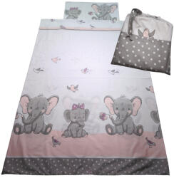  Aztadejó elefántos ágynemű zsákba csomagolva 100x135 cm 40x60 cm (AZTAAGY11)