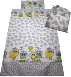  Aztadejó baglyos ágynemű zsákba csomagolva 100x135 cm 40x60 cm (AZTAAGY10)