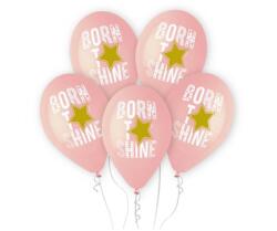  Born to Shine Pink léggömb, lufi 5 db-os 13 inch (33 cm) (MLG341461)