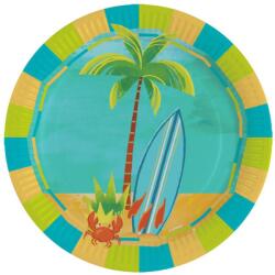  Nyár Surf Party papírtányér 8 db-os 23 cm (DPA991660966) - sandori