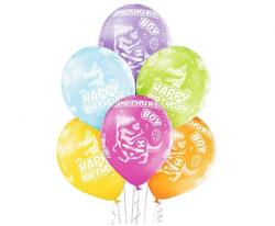  Birthday Boy Dinosaur léggömb, lufi 6 db-os 12 inch (30 cm) (MLG003017) - sandori