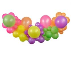  Színes Fluoreszkáló Bright léggömb, lufi girland szett 65 db-os (MLG032109)