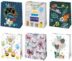  Happy Birthday For Everyone papír ajándéktasak, ajándékzacskó 19x23x10, 5 cm (PKK056558)