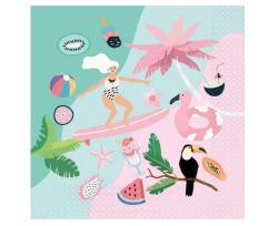  Nyár Surfing szalvéta 20 db-os 33x33 cm (MLG165579) - sandori