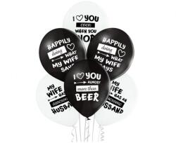  Legjobb Feleség Best Wife Ever léggömb, lufi 6 db-os 12 inch (30 cm) (MLG054569)