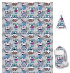  Disney Lilo és Stitch, A csillagkutya Grey karácsonyi flanel takaró és sapka szett (AYM076998) - sandori