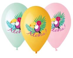  Toucan Aloha, Tukán léggömb, lufi 5 db-os 13 inch (33 cm) (MLG321067) - sandori
