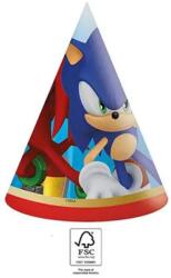 Sonic a sündisznó Sega parti kalap, csákó 6 db-os FSC (PNN95666) - sandori
