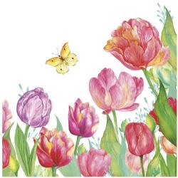  Tulipán Watercolour szalvéta 20 db-os 33x33 cm (PKK056251) - sandori