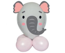  Cute Animal Elephant, Elefánt léggömb, lufi szett (MLG191073)