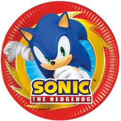  Sonic a sündisznó Sega papírtányér 8 db-os 20 cm FSC (PNN95646) - sandori