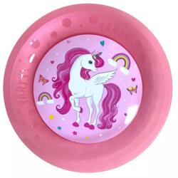  Unikornis Rainbow Colors micro prémium műanyag lapostányér 4 db-os szett 21 cm (PNN96748)