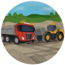  Építkezés Sand papírtányér 8 db-os 23 cm (DPA9916736) - sandori