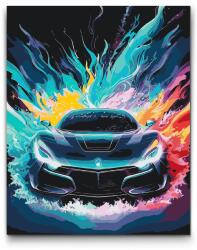  Festés számok szerint - Szenvedély a sportautók iránt Méret: 40x50cm, Keretezés: Kartonlemezen