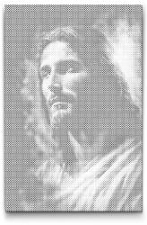  PontPöttyöző - Jézus 3 Méret: 40x60cm, Keretezés: Kartonlemezen, Szín: Kék