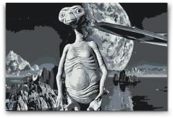  Festés számok szerint - E. T. Méret: 40x60cm, Keretezés: Kartonlemezen