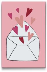  Festés számok szerint - Szerelmes levél Méret: 40x60cm, Keretezés: Műanyagtáblával
