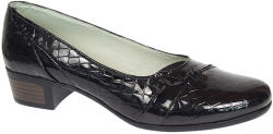MV Ciucaleti Pantofi dama comozi casual din piele naturala negru croco P18CRLN, marimea 38