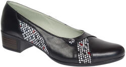MV Ciucaleti Pantofi dama comozi casual din piele naturala negru color P28XN, marimea 41