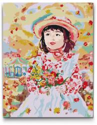  Festés számok szerint - Yumi Sugai 2 Méret: 30x40cm, Keretezés: Keret nélkül (csak a vászon)