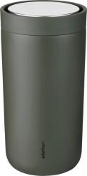 Stelton Cană termică To-Go Click 200 ml verde închis din oțel dublu (675-26)