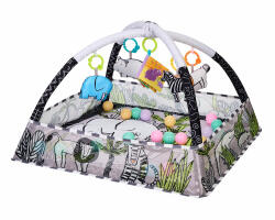 KikkaBoo játszószõnyeg 18 labdával Jungle - vital24