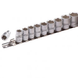 STELS 3/8 8-19mm 10 részes professional dugókulcs fej készlet (13601)