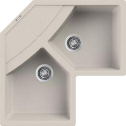 Elleci - Mosogatótálca Unico CORNER sarok G39 Bianco soft (LGUCOR39)