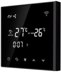 Beok Controls Termostat cu fir pentru aer conditionat BeOk TGT70WIFI-AC4, Compatibil cu sisteme HVAC, Aplicatia Smart Life