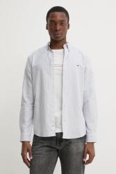 Tommy Hilfiger pamut ing férfi, legombolt galléros, szürke, slim, DM0DM20668 - szürke XXL - answear - 25 990 Ft