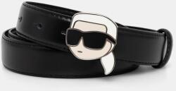 Karl Lagerfeld bőr öv - fekete 75 - answear - 24 990 Ft
