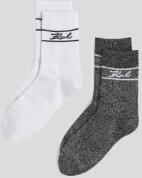 Karl Lagerfeld zokni 2 pár fehér, A3W43002 - fehér Univerzális méret