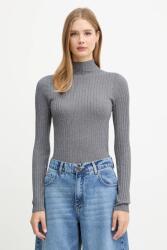 LIU JO pulóver könnyű, szürke, félgarbó nyakú, MF5389 MS46J - szürke XS