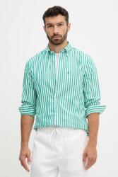 Tommy Hilfiger pamut ing legombolt galléros, zöld, regular, MW0MW39451 - zöld XL