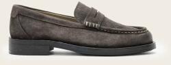 AllSaints bőr mokaszin BLOOM SUEDE LOAFER - szürke Férfi 44